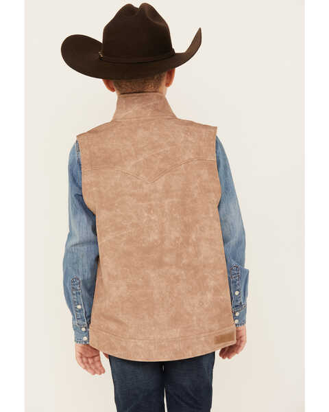 Image #4 - Cinch Boys' Bonded Vest, Beige, hi-res