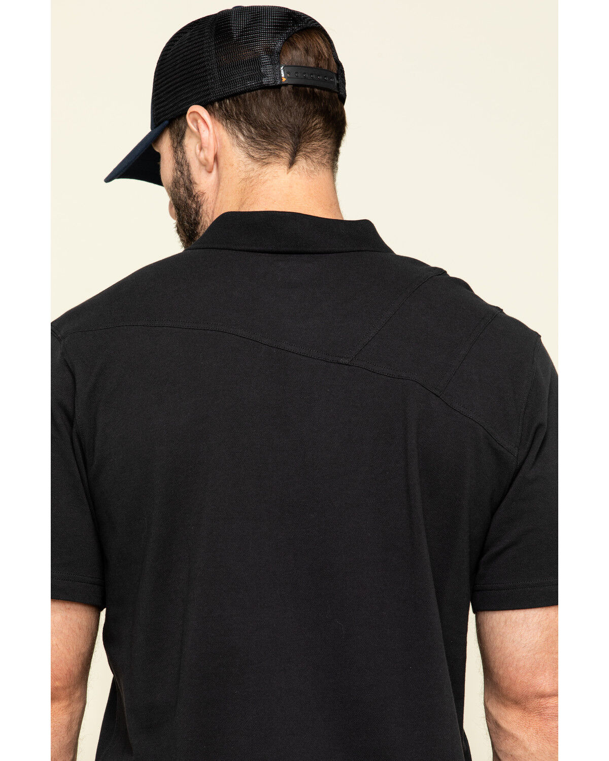 Image #5 - Hawx Men's Miller Pique Short Sleeve Work Polo Shirt, Black, hi-res