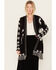 Image #1 - Idyllwind Women's Mamie Southwestern Print Cardigan, Black, hi-res
