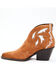 Dan Post Women's Embroidered Inlay Suede Fashion Booties - Pointed Toe, Tan, hi-res