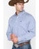 Image #4 - Cinch Men's Striped Print Tencel Long Sleeve Button-Down Western Shirt - Big & Tall, Royal Blue, hi-res
