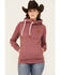 Image #1 - Wanakome Women's Artemis Cowl Neck Hoodie, Burgundy, hi-res