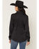 Image #4 - Wrangler X Lainey Wilson Women's Paisley Embroidered Long Sleeve Snap Satin Western Shirt, Black, hi-res