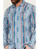 Image #3 - Kimes Ranch Men's Marfa Novelty Striped Long Sleeve Button-Down Western Shirt , Blue, hi-res