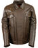 Image #2 - Milwaukee Leather Men's Brown Utility Pocket MC Jacket - Big 3X, Brown, hi-res