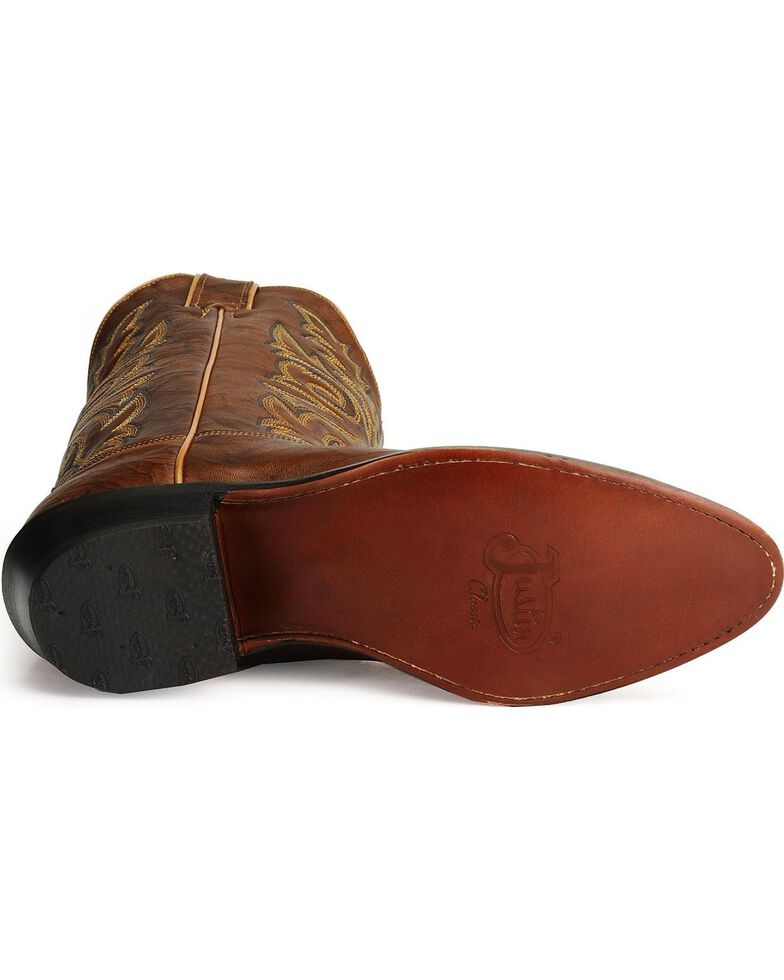 justin marbled deerlite cowboy boots