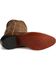 Justin Marbled Deerlite Cowboy Boots - Medium Toe, Chestnut, hi-res