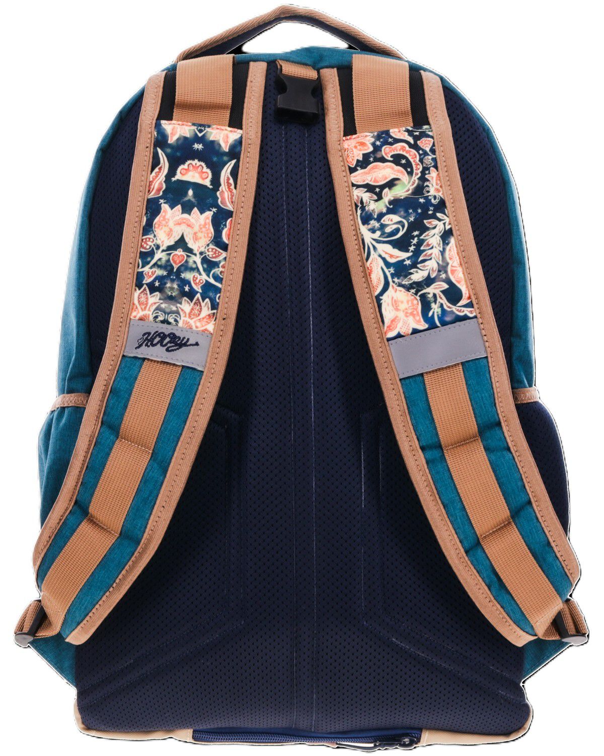 Image #2 - Hooey Ox Floral Print Backpack, Teal, hi-res