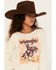 Image #2 - Wrangler Girls' Cowboy Long Sleeve Logo Tee, Cream, hi-res