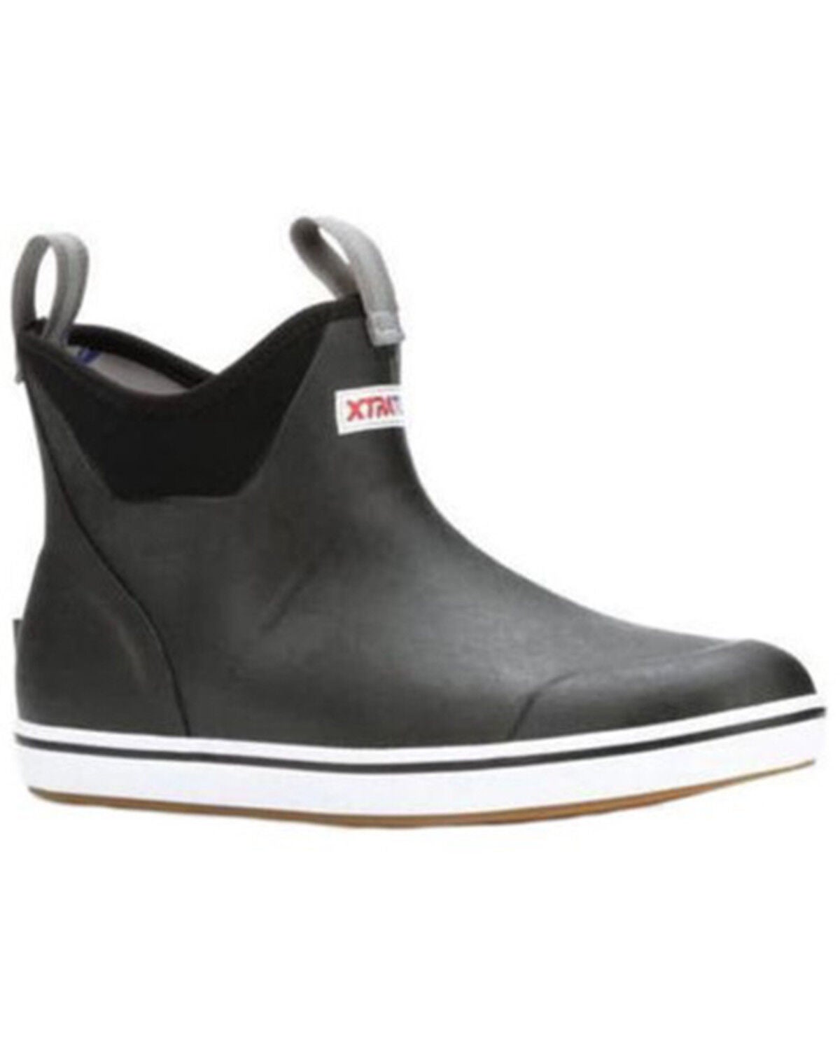Xtratuf Men's 6" Ankle Deck Boots - Soft Toe, Black, hi-res
