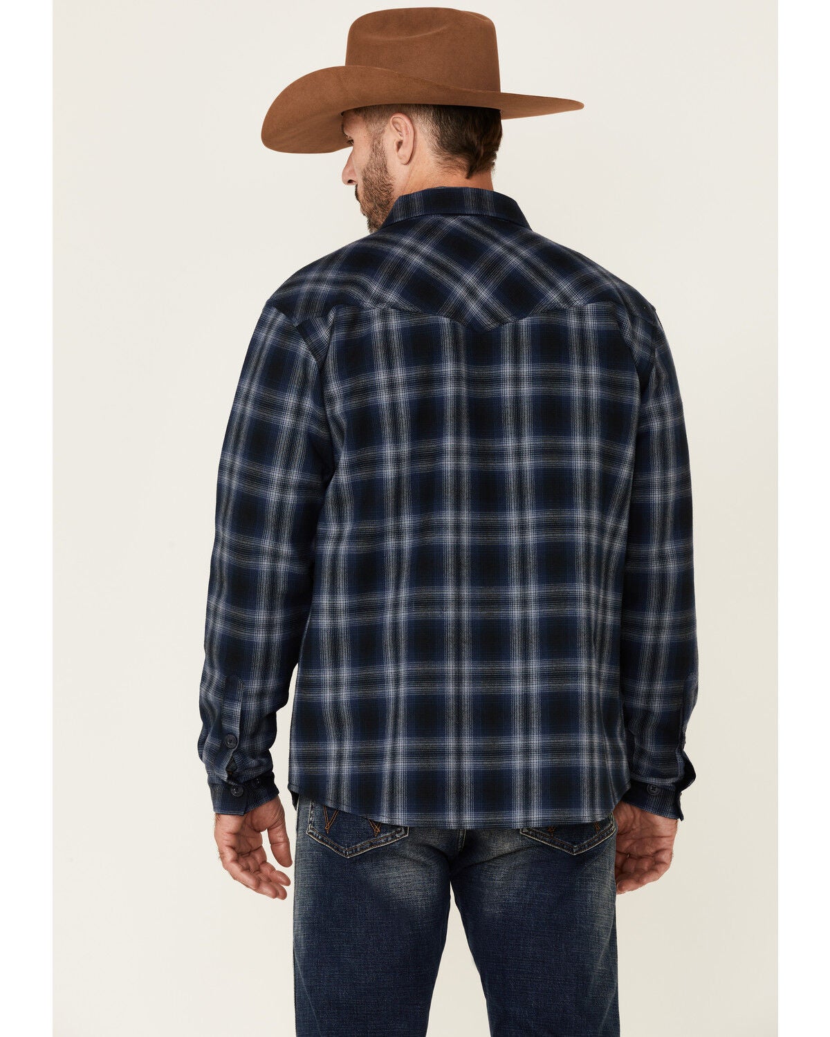 Image #4 - Cody James Men's Ice Cap Bonded Large Plaid Long Sleeve Button Down Western Flannel Shirt , , hi-res