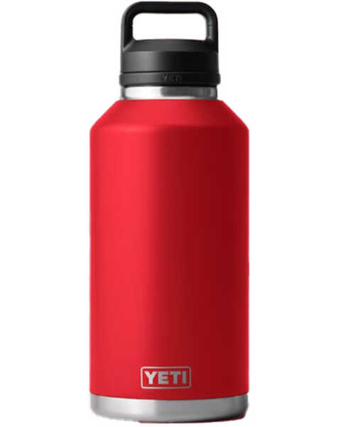 Image #1 - Yeti Rambler® 64oz Water Bottle with Chug Cap , Red, hi-res