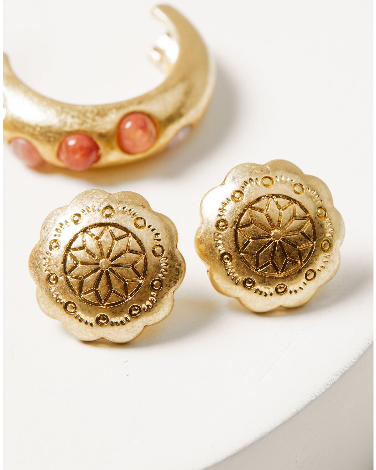 Image #5 - Shyanne Women's Rosewood Paisley Earring Set - 10 Piece, Gold, hi-res