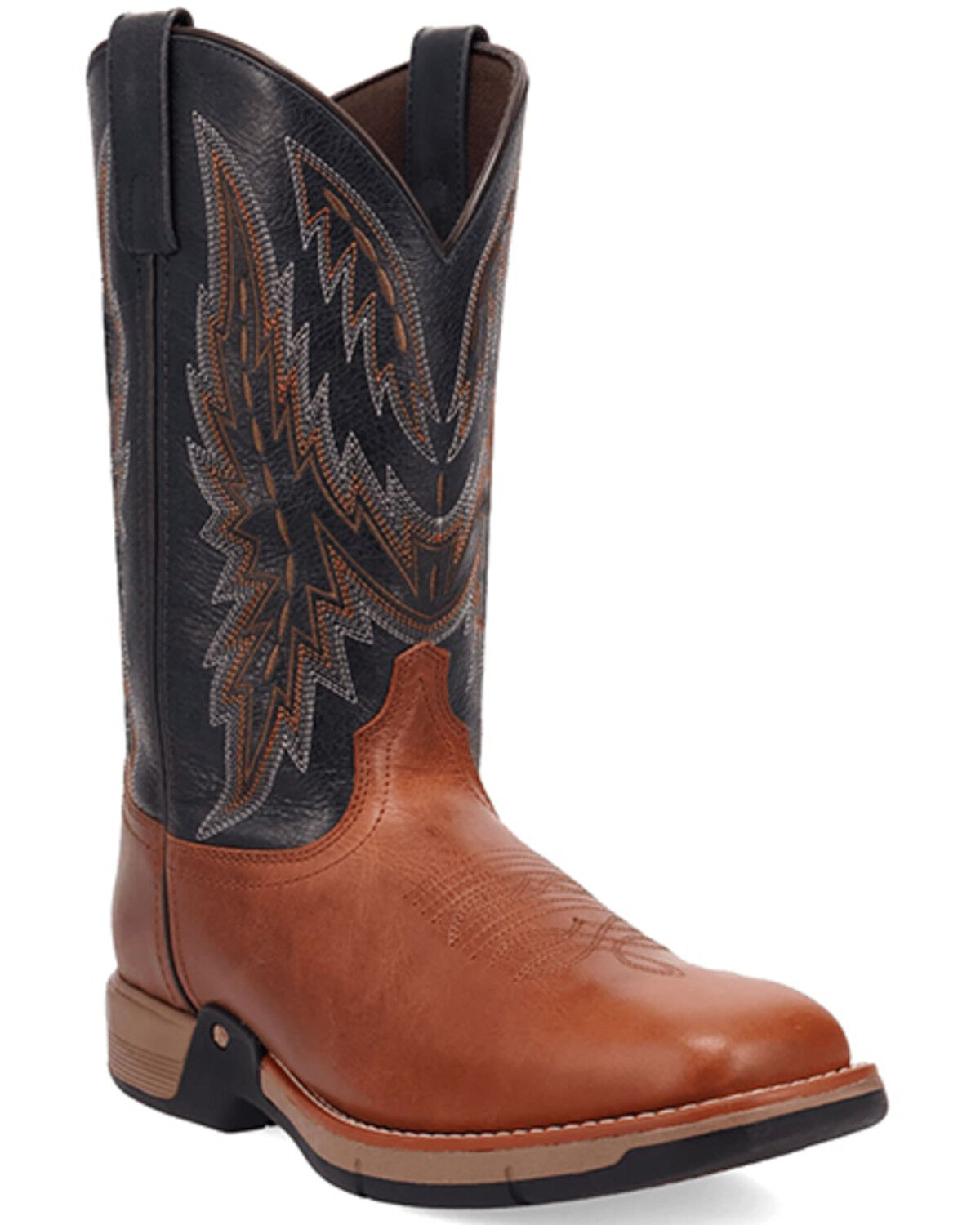 Image #1 - Laredo Men's Tri-Tech Vapor Performance Western Boots - Broad Square Toe, Cognac, hi-res
