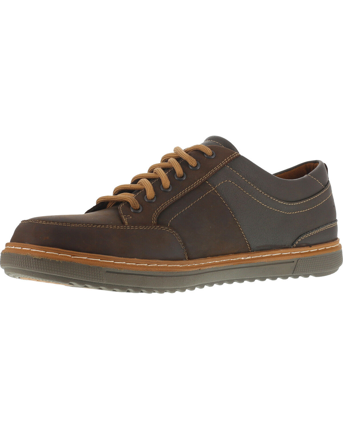 Image #2 - Florsheim Men's Gridley Casual Oxford Shoes - Steel Toe, Brown, hi-res