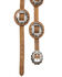Shyanne Women's Brown Multi Studded Concho Belt , Brown, hi-res