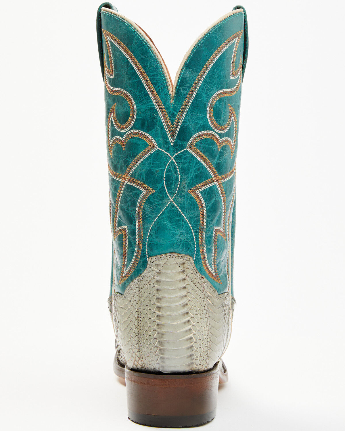 Image #5 - Dan Post Men's Exotic Snake Western Boots - Snip Toe, Grey, hi-res