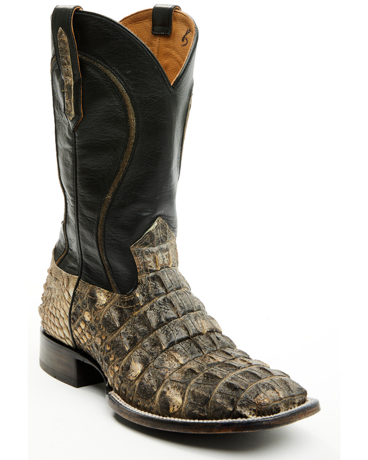 Image #1 - Cody James Black 1978® Men's Tillman Exotic Hornback Alligator Western Boots - Broad Square Toe, Black, hi-res