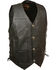 Image #1 - Milwaukee Leather Men's Side Lace Vest - Big 5X , Black, hi-res