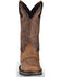 Durango Rebel Men's Saddle Western Boots - Round Toe, Bark, hi-res