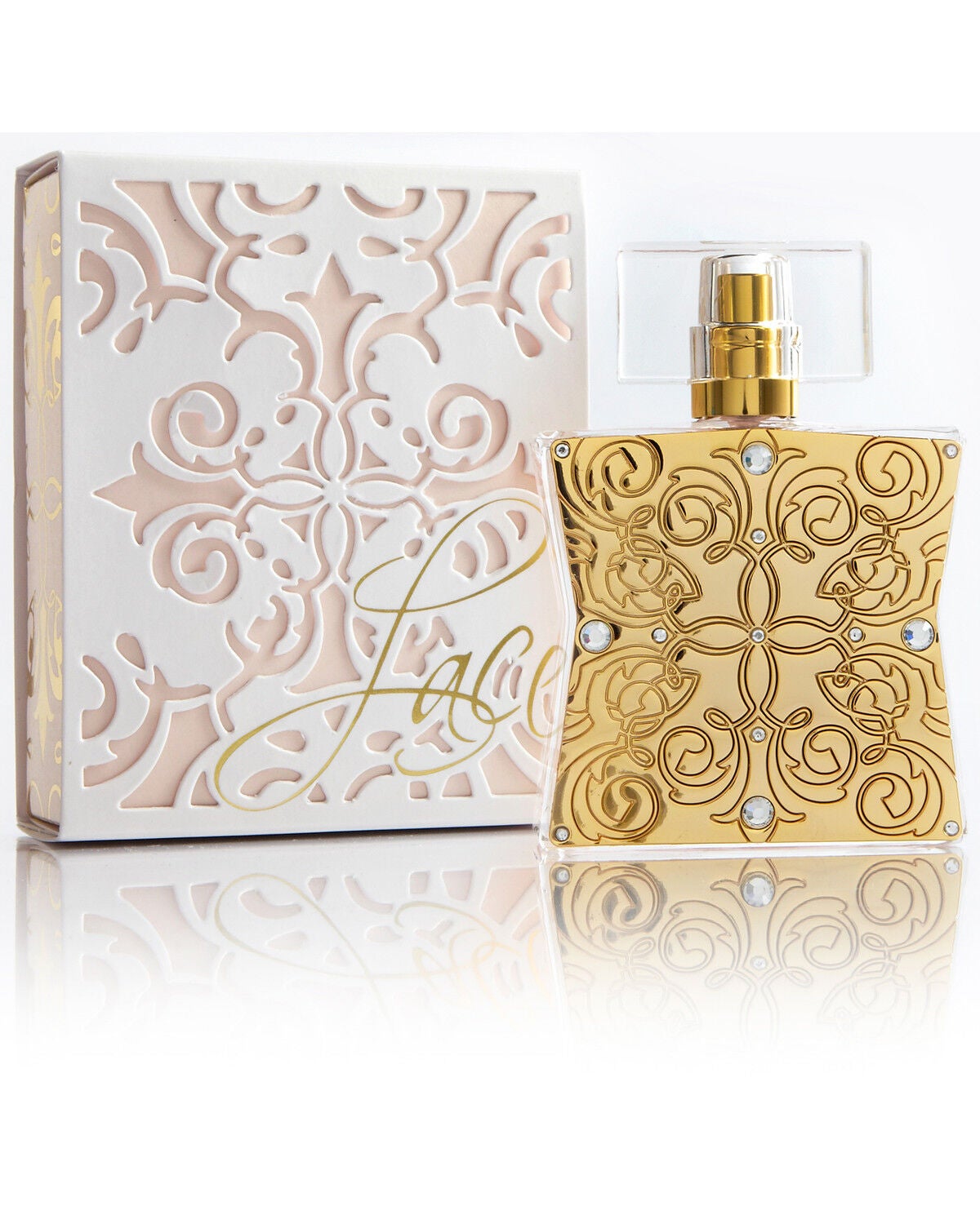 Tru Fragrances Women's Lace Perfume, White, hi-res