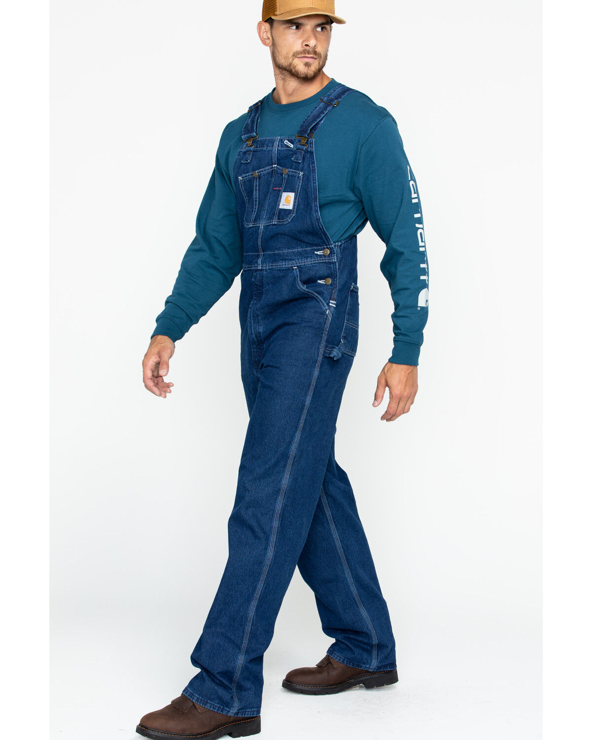 carhartt denim overalls