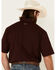 Ariat Men's Solid Maroon TEK Short Sleeve Button-Down Western Shirt , Burgundy, hi-res