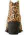 Image #3 - Ariat Women's Layla Distressed Leopard Print Booties - Snip Toe , Brown, hi-res