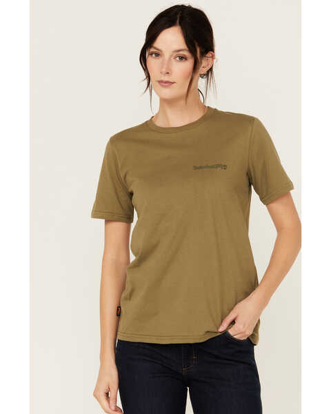 Timberland PRO® Women's Core Short Sleeve T-Shirt, Green, hi-res