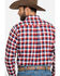 Image #5 - Ariat Men's Elzerman Performance Flannel Long Sleeve Western Shirt, Burgundy, hi-res