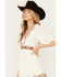 Image #2 - Shyanne Women's Two Tone Embroidered Dress, Cream, hi-res
