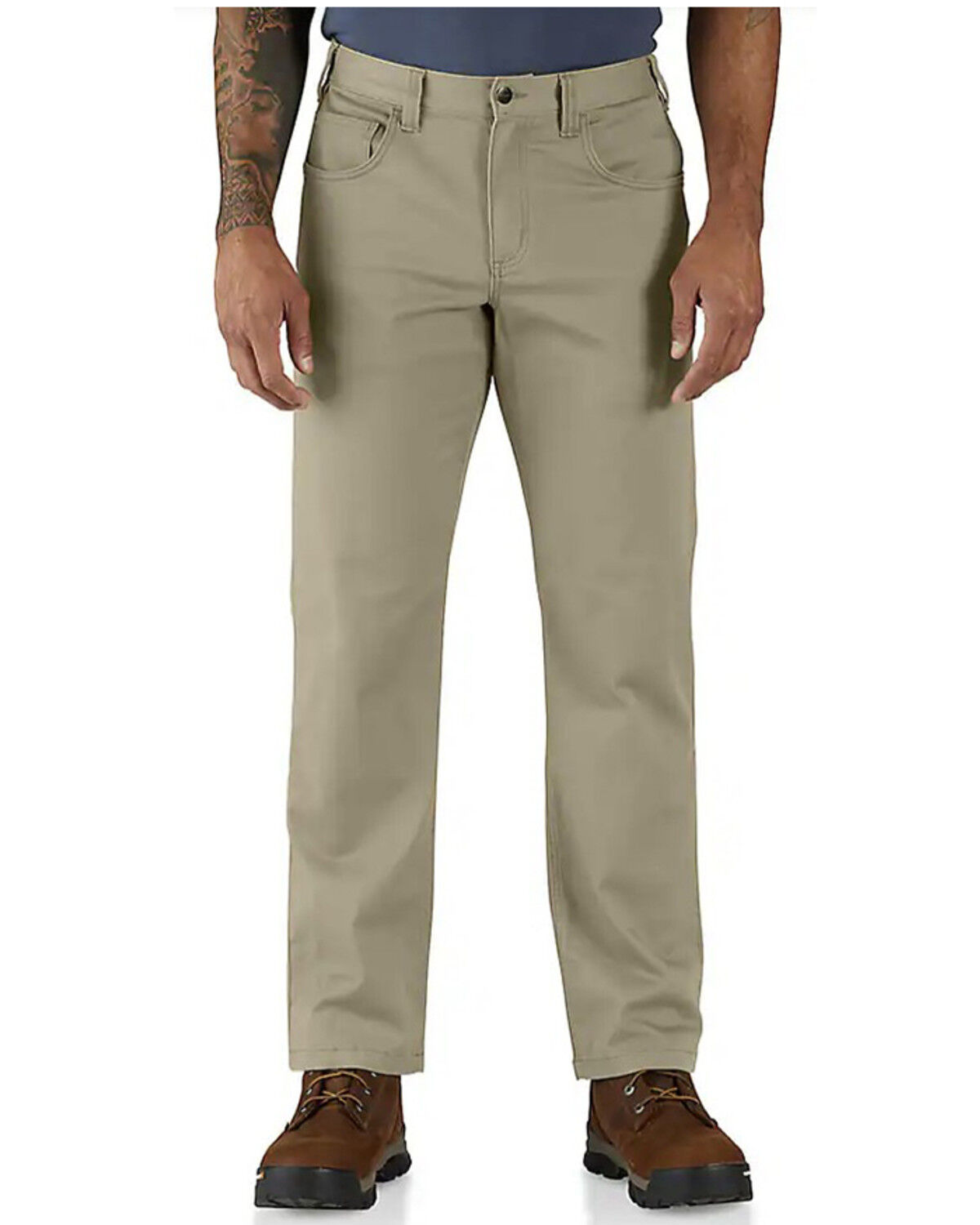 Image #1 - Carhartt Men's Force® Relaxed Fit Straight Pants, Sand, hi-res