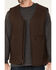 Image #3 - Hawx Men's Brown Weathered Canvas Zip-Front Sherpa Lined Work Vest , Brown, hi-res