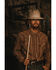 Image #1 - Cody James Men's Railway Striped Long Sleeve Snap Western Shirt, Brown, hi-res