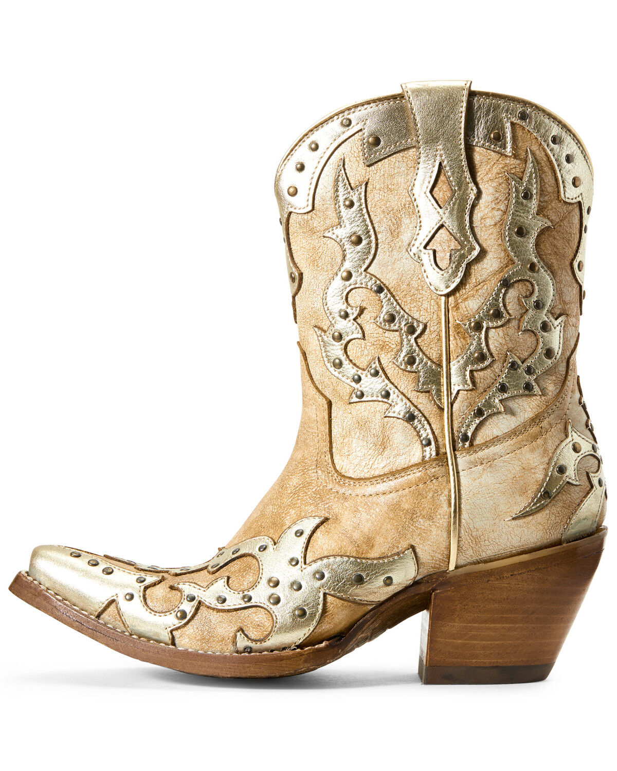 Image #2 - Ariat Women's Sapphire Warm Stone Western Boots - Snip Toe, Beige/khaki, hi-res