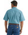 Image #3 - Wrangler Men's Classic Paisley Print Short Sleeve Button-Down Western Shirt, Blue, hi-res