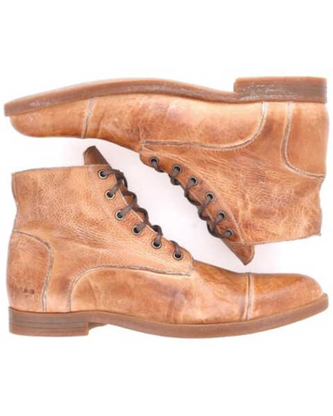 Image #3 - Bed Stu Men's Leonardo Western Casual Boots - Round Toe, Tan, hi-res