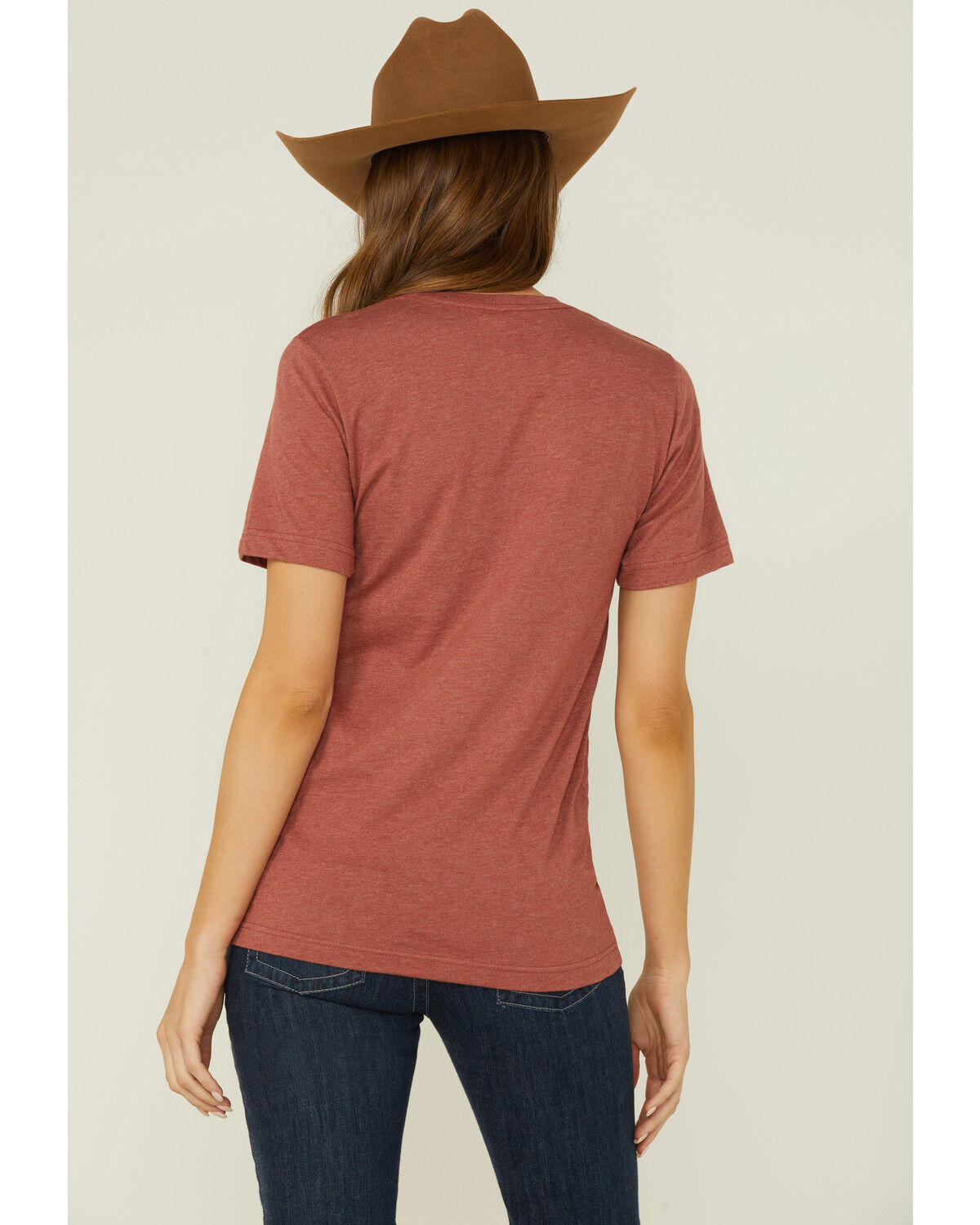 Image #3 - Ranch Dress'n Women's Can't Talk Now Graphic Tee, Rust Copper, hi-res