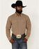 Image #1 - Blue Ranchwear Men's Gingham Western Snap Shirt, Beige/khaki, hi-res
