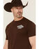 Image #3 - Changes Men's Keystone Light Duck Short Sleeve Graphic T-Shirt, Dark Brown, hi-res