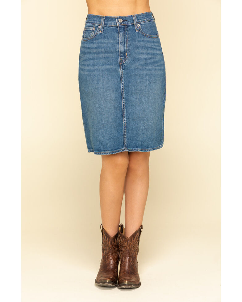 levi's mom denim skirt