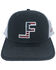Image #1 - Lane Frost Men's Courage Flag Logo Ball Cap, Charcoal, hi-res