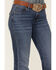 Image #2 - Wrangler Retro Women's Dark Wash Mid Rise Mae Trouser Jeans, Blue, hi-res
