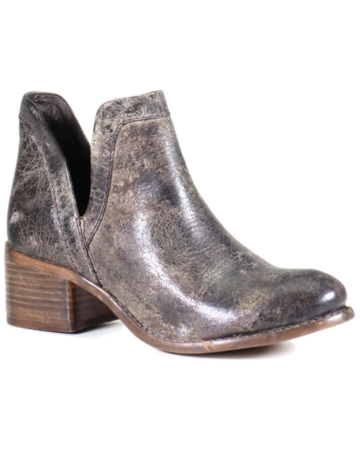 Image #1 - Diba True Women's Work Nerd Booties - Round Toe, Charcoal, hi-res