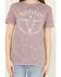 Image #3 - Youth in Revolt Women's Rodeo Embellished Short Sleeve Graphic Tee, Purple, hi-res