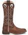 Justin Women's Western Boots - Broad Square Toe, Brown, hi-res