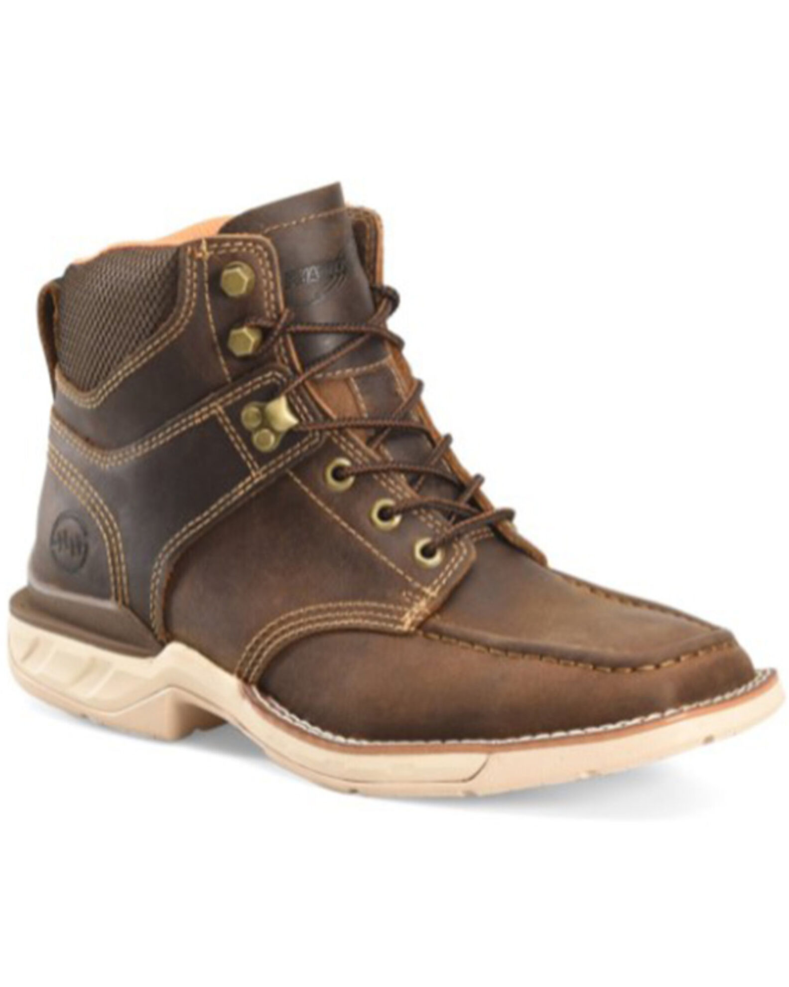 Image #1 - Double H Men's Brunel Lacer Work Boots - Composite Toe, Brown, hi-res
