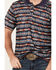 Image #3 - RANK 45® Men's Lusaka Southwestern Print Short Sleeve Polo Shirt, Dark Blue, hi-res