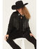 Image #1 - Idyllwind Women's Colton Faux Suede Fringe Blazer, Black, hi-res