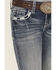 Image #4 - Grace in LA Girls' Medium Wash Horse Pocket Bootcut Stretch Denim Jeans, Medium Wash, hi-res